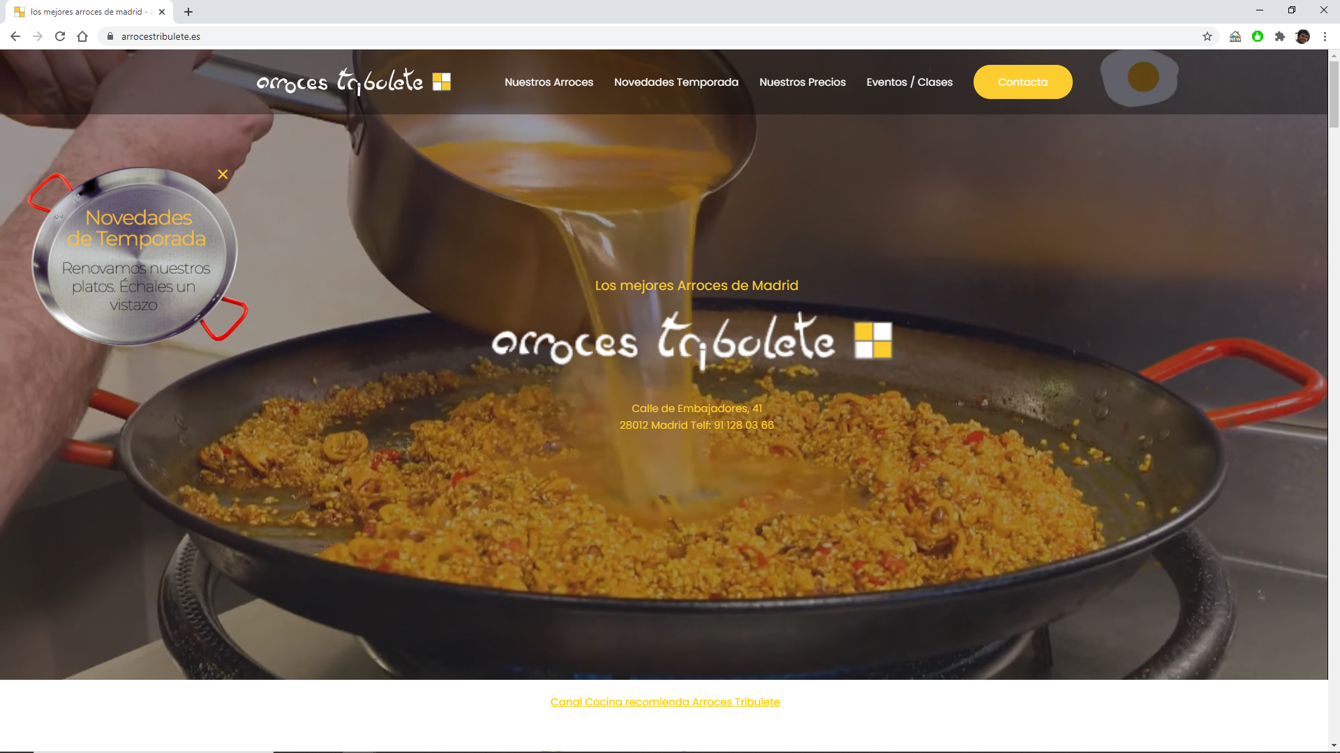 web informativa arroces tribulete